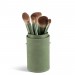 Set De Pinceaux Maquillage Dans Un ÉTui (Vert)