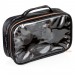 Black & Rose Gold travel cosmetic bag large