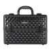 Mallette de maquillage diamant noire, grand format (MB153A-M)